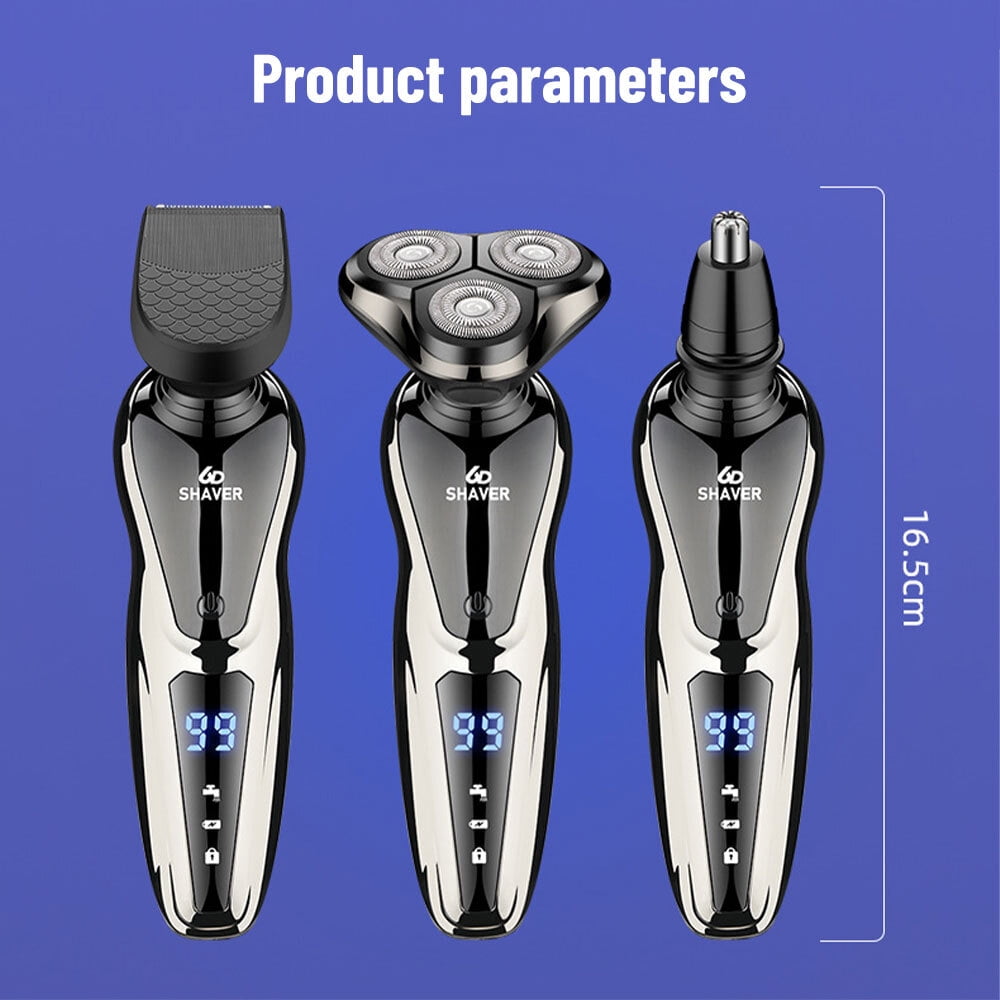 Electric Razor for Men Waterproof Electric Shavers Wet & Dry Use Rechargeable Shavers for Men by DFITO