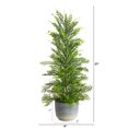 thumbnail image 2 of 27" Artificial Cedar Artificial Trees in Natural Cement Pot , by Nearly Natural, 2 of 4