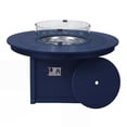 thumbnail image 2 of WestinTrends Helios 47" Modern Outdoor 55,000 BTU Patio Propane Round Fire Pit Table (Rocks Not Included), Navy Blue, 2 of 15
