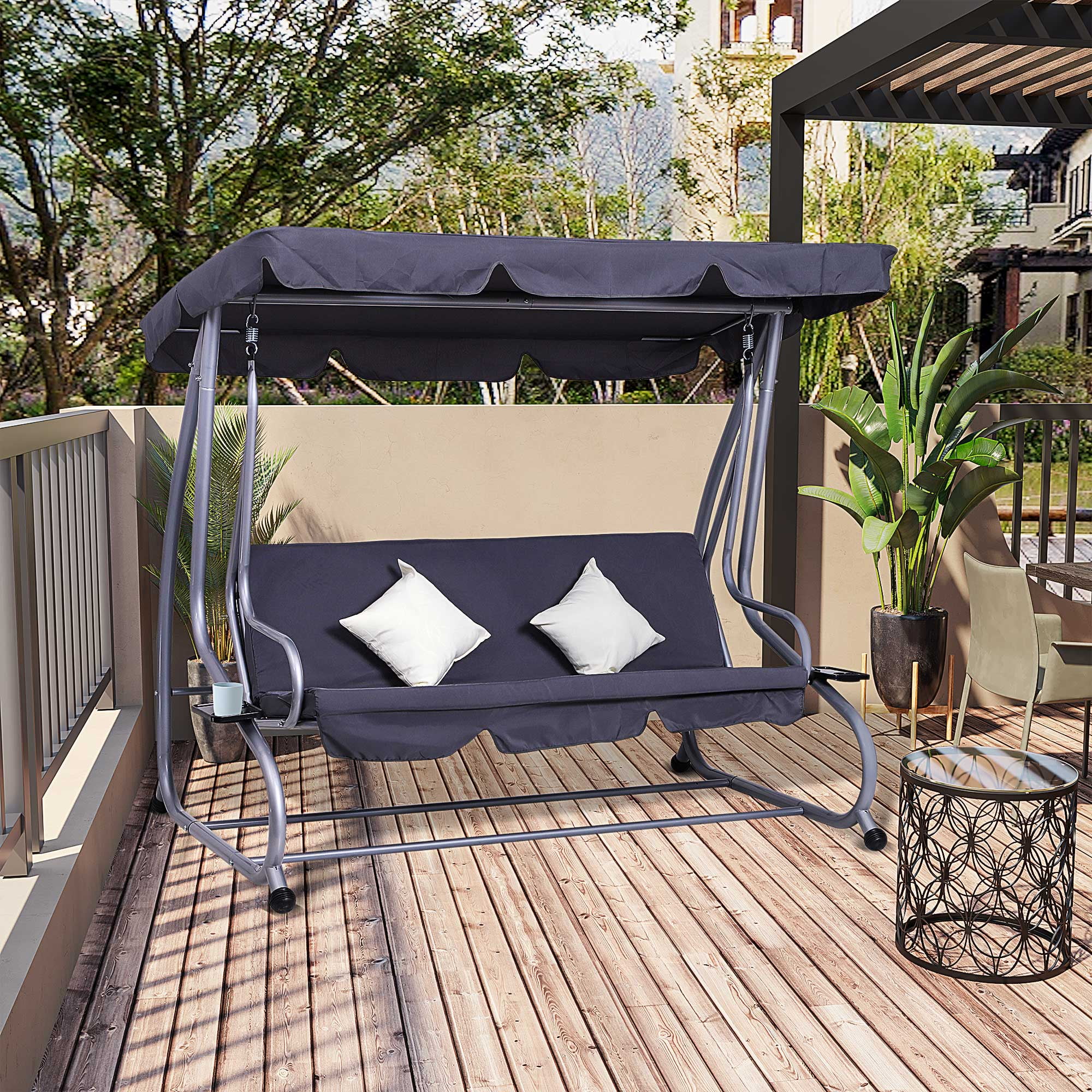 Heavy duty 3 seater garden swing hotsell
