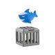 thumbnail image 1 of Piscina infantil de buceo, fácil de desmontar, 7,6 x 7,6 x 7,5 cm, juego de piscina flotante con animales para nadar y bucear, uso versátil para niños y niñas, verano, patio trasero, 1 of 2