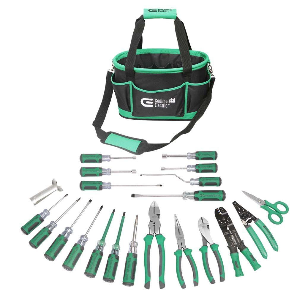 Commercial Electric Electrical Supplies 22Piece Electrician's Tool Set