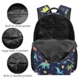 thumbnail image 6 of Jeiento 16 Inch Kids School Backpack Water-Resistant Durable Polyester Bookbag with Multiple Organizer Pockets Cartoon Dinosaur School Bag for Elementary School Boys Girls, 6 of 7