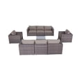 thumbnail image 4 of Living Source International LSI 8 - Person Seating Group with Cushions Taupe, 4 of 5