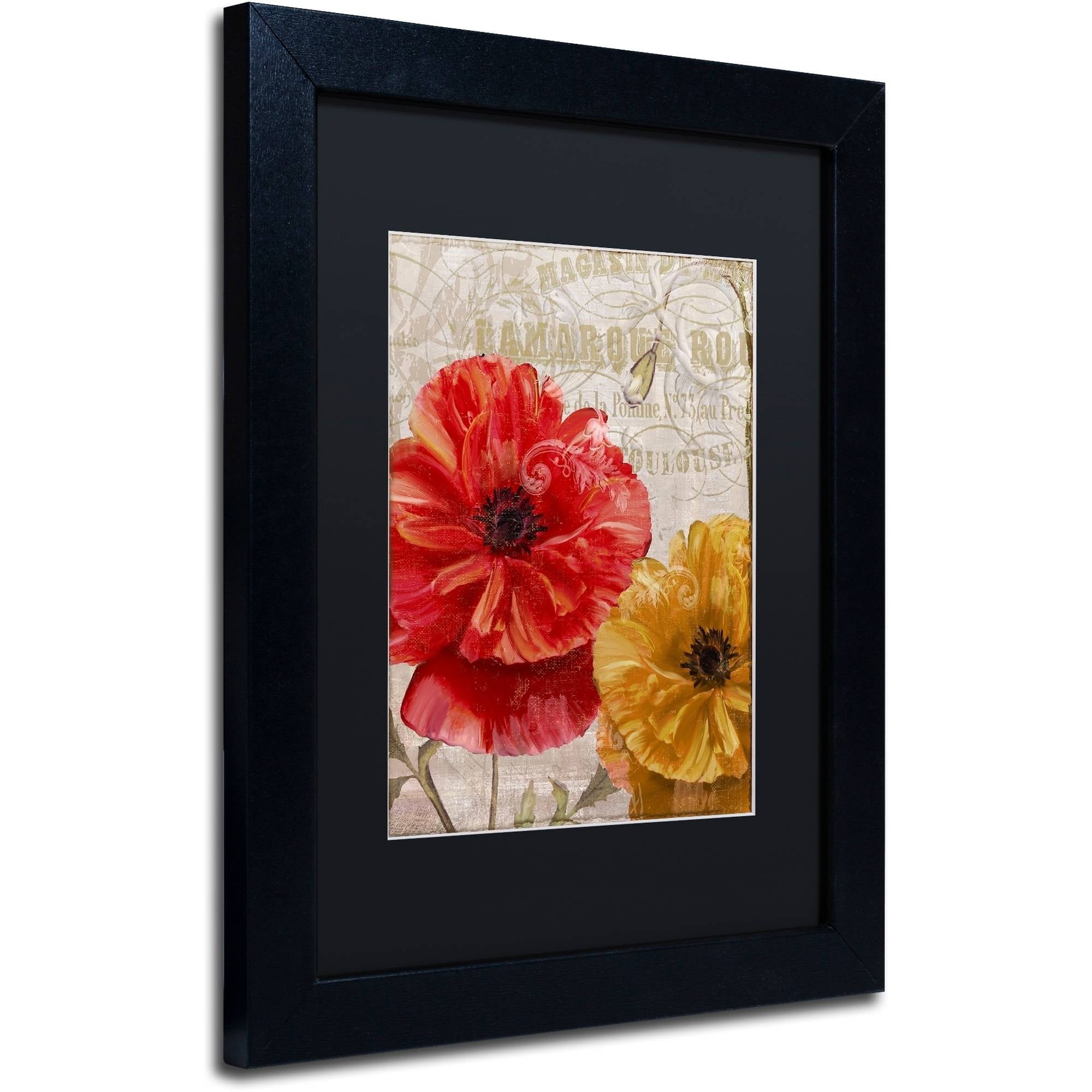 Trademark Fine Art "March" Canvas Art by Color Bakery Black Matte, Black Frame