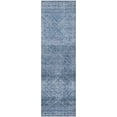 thumbnail image 2 of Addison Rugs Mayfield Premium Machine Washable Transitional Geometric Blue Runner Rug, 2'3" X 7'6" Machine Washable Transitional Geometric Blue Oversized Sherpa Throw Blanket, 2 of 6