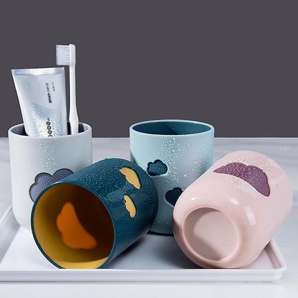 Taza para hacer gárgaras en la nube, taza para cepillo de dientes para amantes, taza de agua para el hogar, taza de lavado Banban