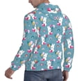 thumbnail image 6 of Haiem Rabbit And Rainbow Patterned Men's Hoodie with Kangaroo Pocket - Ideal Pullover Sweatshirt for Daily Wear, Travel, and Home-4X-Large, 6 of 7