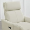 thumbnail image 4 of CHITA Power Swivel Glider Recliner for Living Room Nursing Chair Faux Leather Recliner with USB Ports, Coconut Milk, 4 of 14