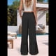 thumbnail image 4 of Pantalones Palazzo de Cintura Alta y Pierna para Mujer, con Encaje, para Playa, Holgados, Color Negro, Talla XXL, 4 of 6