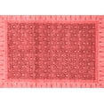 thumbnail image 1 of Ahgly Company Indoor Rectangle Abstract Red Modern Area Rugs, 2' x 5', 1 of 4