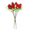 thumbnail image 1 of Realistic Artificial Rose Bouquet for Valentine'S Day, Wedding, Home Decor, Handheld Prop, Allergy-Friendly, Easy to Arrange And Reuse, One Bunch of Artificial Roses, 1 of 8