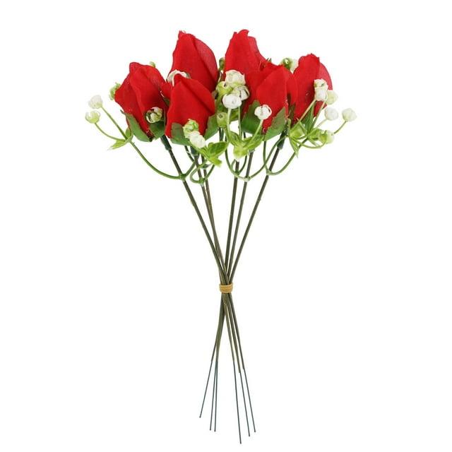 Realistic Artificial Rose Bouquet for Valentine'S Day, Wedding, Home Decor, Handheld Prop, Allergy-Friendly, Easy to Arrange And Reuse, One Bunch of Artificial Roses