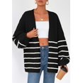 thumbnail image 4 of Suéter PRETTYGARDEN 2025 Otoño Oversized Tejido Negro Blanco M, 4 of 8