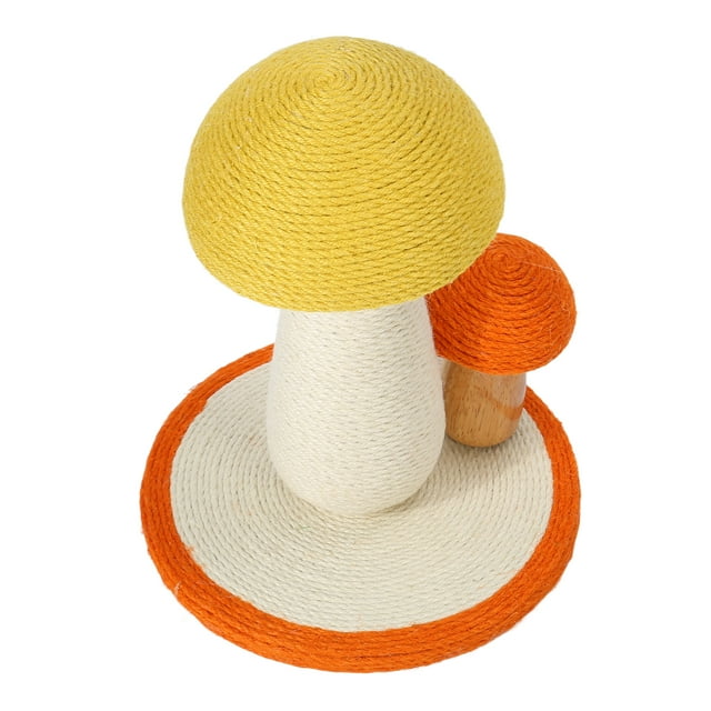 Kitten Climbing Post, Furniture Protection Claw Grinding Cute Fine Sisal Sturdy Structure Mushroom Cat Scratch Post For Indoor