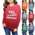 thumbnail image 5 of SwiftWear Gradient Color Girls Boys Sweatshirts Funny Letter Print Shirts Loose Long Sleeve Round Neck Hoodies 1-12T, Gray, 5 of 5