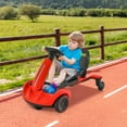 thumbnail image 2 of Costway Kart à Dérive Électrique 6 V pour Enfants avec Rotation à 360° Rouge, 2 of 10