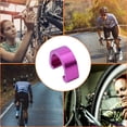 thumbnail image 4 of 10 Pieces Bike Cable C Clips Brake Cables Clamp Fixing Clamps Tool Fix Accessory Convenient Hose Guide Clamps Fixator for Bikes Purple, 4 of 8