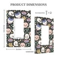 thumbnail image 3 of Disketp cartoon cute Skull star Decorative Light Switch or Outlet Wall Plate with Safety Cover-Style U, 3 of 6