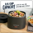 thumbnail image 4 of Nostalgia 20 oz Portable Heated Lunch Box with Stainless Steel Lunch Container, Black, 4 of 9