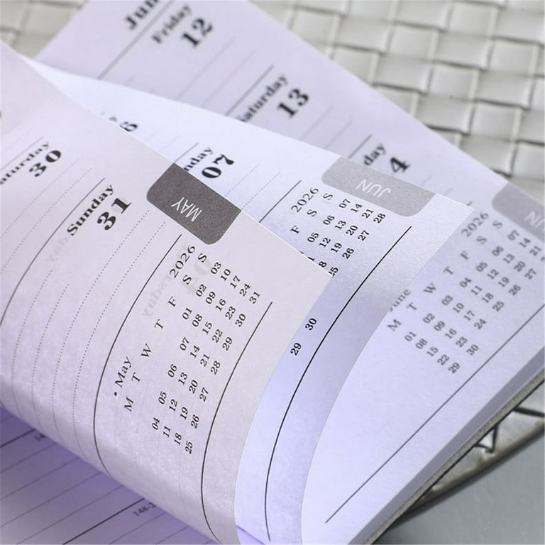 Small Planner 2026 - A7 Pocket Calendar Notebook