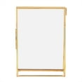 thumbnail image 6 of Metal Floating Picture Frame, Vintage Style Brass and Glass Photo Frame for Home Decor 4*6inch, 6 of 9
