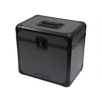 BLACK KROM ON GRAY SERIES LP / UTILITY CASE: HOLDS 70 RECORDS