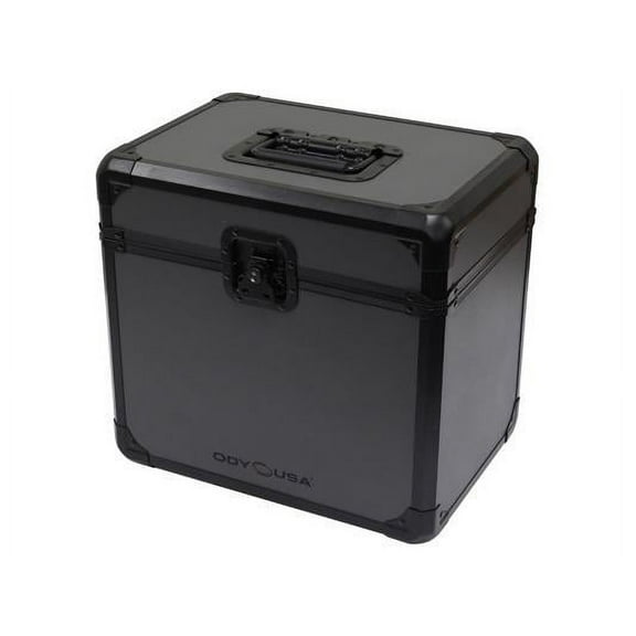 BLACK KROM ON GRAY SERIES LP / UTILITY CASE: HOLDS 70 RECORDS