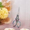 thumbnail image 3 of HLONK 1Set 4.7Inch Stainless Steel Sewing Scissors Butterfly Pattern Pointed Tip Rainbow Color, 3 of 9