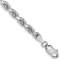 thumbnail image 1 of 14K White Gold 4mm D/C Quadruple Rope Chain (8 X 4) Made In Peru wqt030-8, 1 of 4