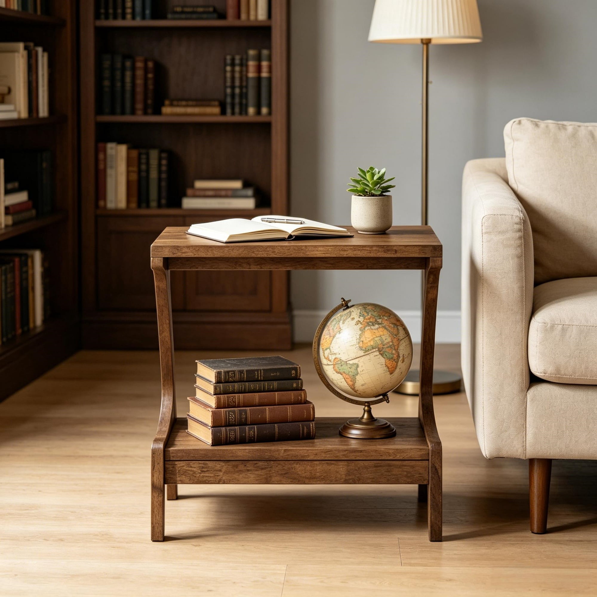 End Table, Support Up to 132 lbs