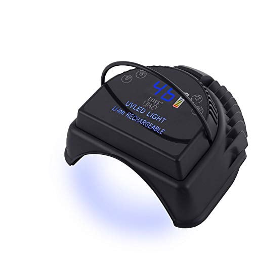 Cordless Gel Lamp 64W Rechargeable UV Led Gel Nail Lamp Gel Machine Wireless Cordless Led Nail Lamp UV Led Nail Light for Gel Nails(Black) - Cordless Gel Lamp 64W Rechargeable UV Led Gel Nail Lamp Gel Machine Wireless Cordless Led Nail Lamp UV Led Nail Light for Gel Nails(Black) -