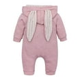 thumbnail image 6 of Odeerbi 2025 Infant Baby Boys Girls Cartoon Rabbit Ears Hooded Romper Jumpsuit Outfits, 6 of 9