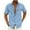 Light Blue, variant on ZCFZJW Mens Short Sleeve Dress Shirts Big and Tall Regular Fit Casual Wrinkle Free Shirt Plaid Collar Summer Button Down Beach Hawaiian T-Shirt Tops with Pockets Dark Blue XXXL