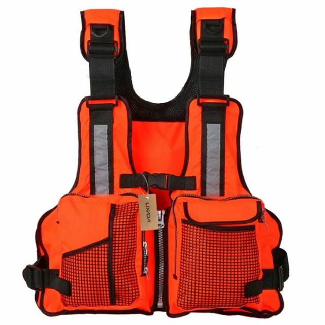 Diconna Gilet de Flottaison pour Adulte Ajustable à Multiples Poches