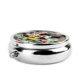 thumbnail image 3 of Pastillero redondo de Mickey Mouse con 3 compartimentos, pastillero portátil para bolsillo o bolso, pastillero decorativo de metal, organizador de vitaminas y medicamentos, 3 of 6