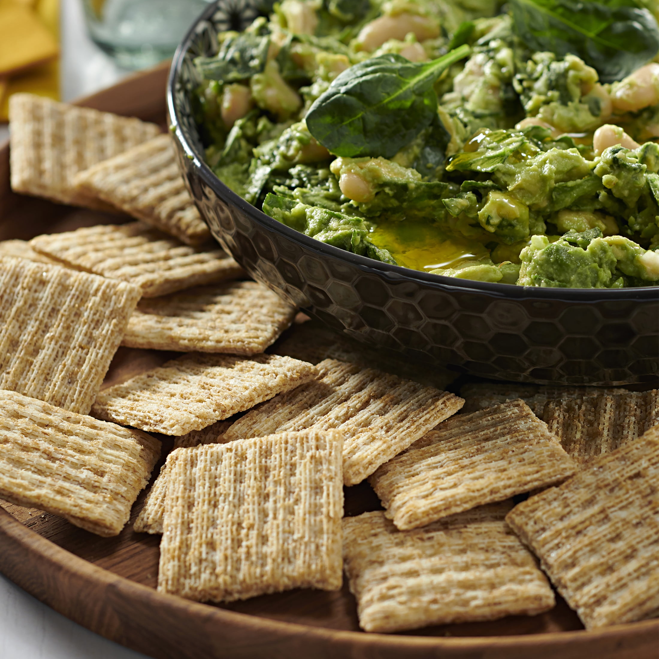 Triscuit Hint of Sea Salt Whole Grain Wheat Crackers, Vegan Crackers, Vegan Snacks, 8.5 oz