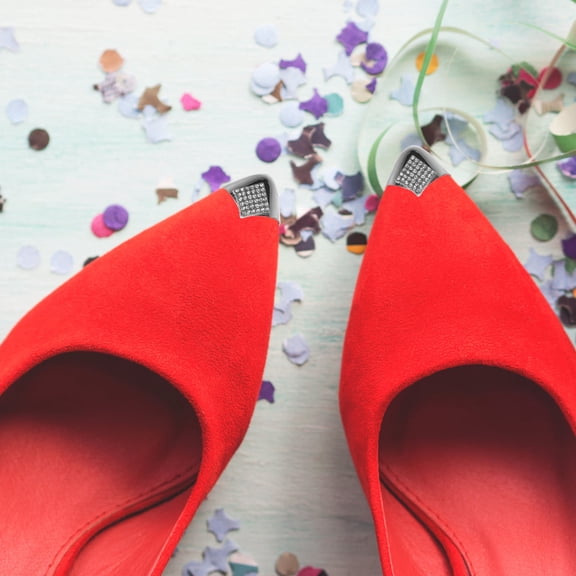 Masteelf 1 Pair Metal Toe Covers For High Heels Invisible Shoe Tip Protectors Anti-Kick Design For Pointed Shoes High Heel Toe Caps