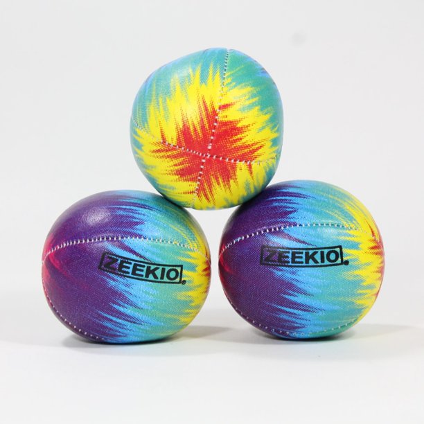 Zeekio Tie Dye Festival Juggling Ball Set 120g Beginner to Pro
