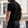 thumbnail image 5 of Breeze Polo Shirts for Men Beer Belly Capri Shirts Wearbreeze Short Sleeve Collared Textured Stretchy Golf Shirt, 5 of 7