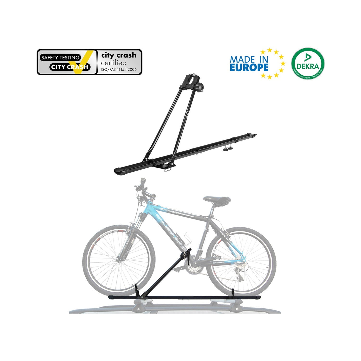 OMAC USA U022020 Bike Carrier Roof Mount Steel Bicycle Rack Cycling