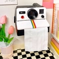 thumbnail image 2 of Inteprter Soporte de papel Roll Box Atractivo Fácil de instalar Decoraciones Retro Cámara en forma de tamaño compacto Dulce regalo DIY Prop Juegos de accesorios de baño, 2 of 6