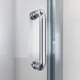 thumbnail image 4 of Flex 32 in. D x 32 in. W x 78 3/4 in. H Pivot Shower Enclosure, Base, and White Wall Kit in Chrome, 4 of 5