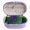 Purple Organizer + Green Protective Cover, variant on EVA Hard Carrying Case &Silicone Cover Protective Set For JBL Clip 5 Speaker Shockproof Protective Cover Storage Bag For JBL Clip 5 Speaker