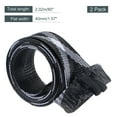 thumbnail image 2 of Unique Bargains 2.02m Black White Fishing Rod Sleeve Rod Sock Cover Braided Mesh Rod Protector 2 Pack, 2 of 5