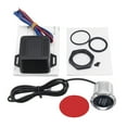 thumbnail image 1 of Sidaley Interruptor de encendido con botón de arranque de motor de coche de 12V, luz azul, Kit de inicio de controles de reemplazo Interior Paneles de instrumentos para automóviles, 1 of 6