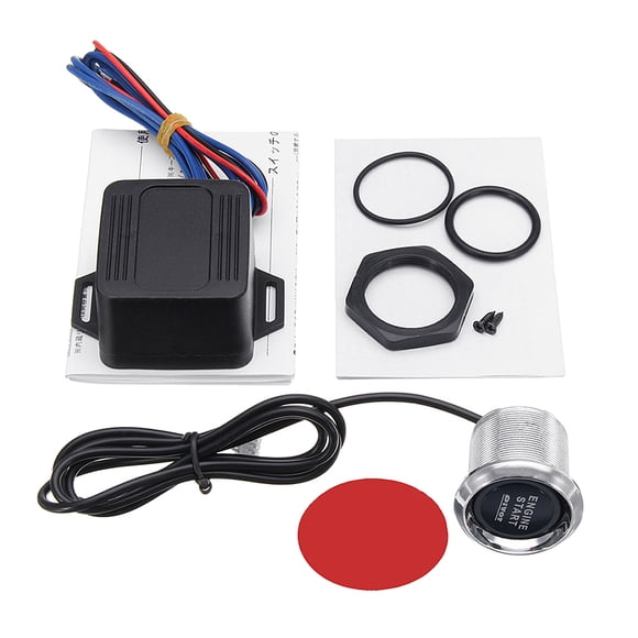 Xingzhi Car Engine Start Push Button Switch Blue Light Professional Automotive Interior Replacement for Starter Set Accessories