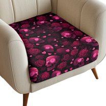 Renewold Skull Rose Heart Stretch Sofa Seat Cushion Cover Individual Couch Cover Anti-Slip Chair Slipcover Replacement with Elastic Bottom for Kids, Pets, Dogs for Valentines Day Decor, S