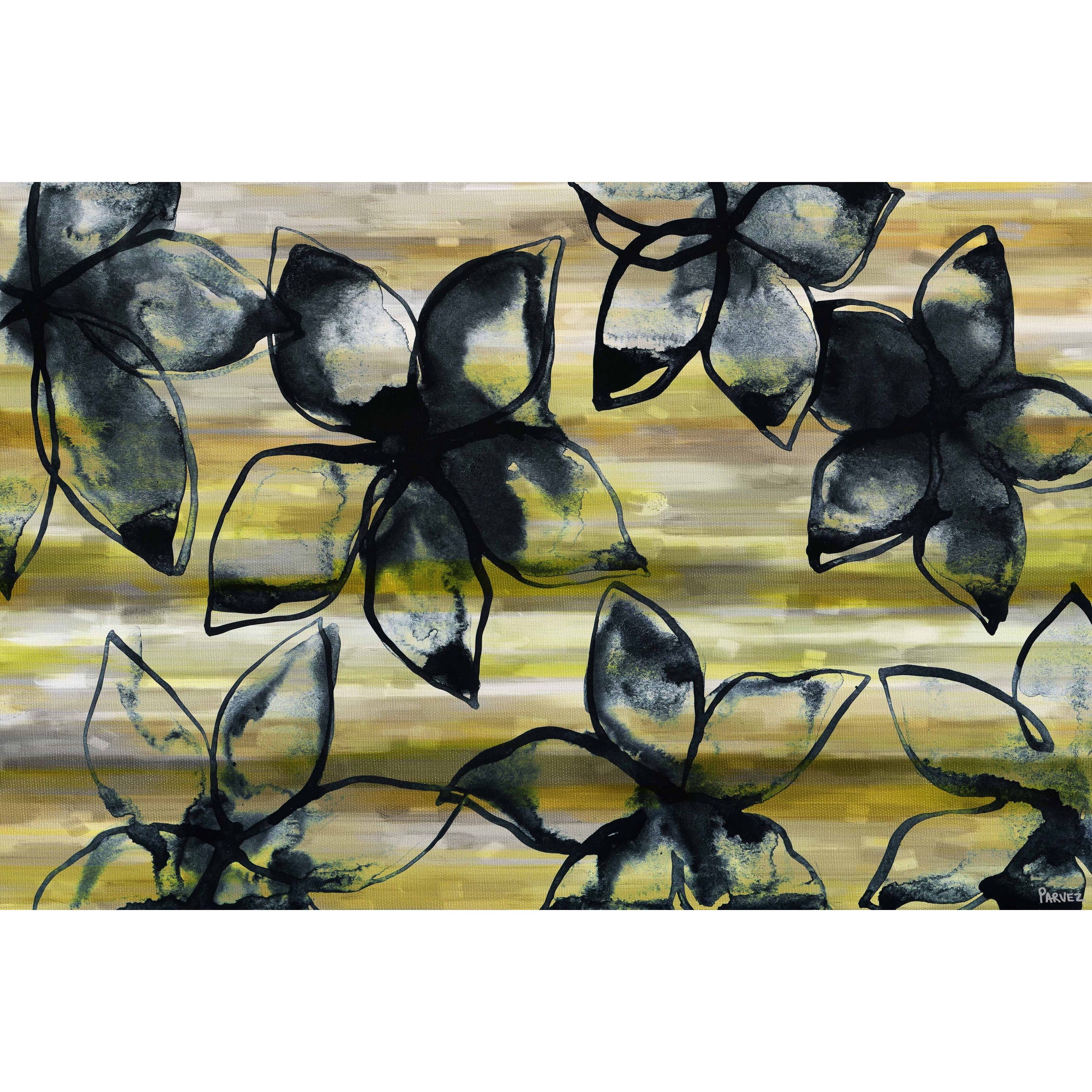 "Flowers in Bloom" Painting Print on Canvas