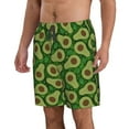 thumbnail image 2 of Pofeuu Big Colorful Avocados Prin Men's Swim Trunks Quick Dry Bathing Suit Swimming Board Shorts Mesh Lining Beach Swimwear-3X-Large, 2 of 6
